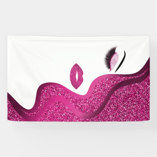 Opmaak met glittereffect spandoek (Horizontaal)