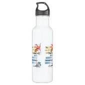 Opmerkelijk LIFE Inspirerend, geïllustreerd citaat Waterfles (Achterkant)