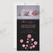 Opmerking: Baby Girl Pink Fotokaart Sjabloon (Voorkant)
