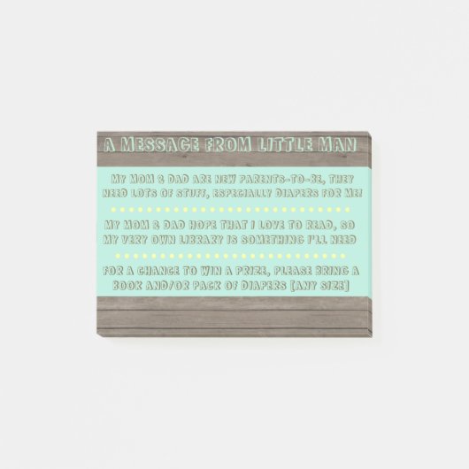 Opmerking baby shower post-it® notes (Voorkant)