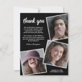 Opmerking: begrafenisdank | Memorial Foto Bedankkaart (Voorkant)