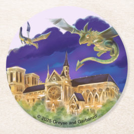 Opmerking Dame Ronde Papier Onderzetters (Set van 