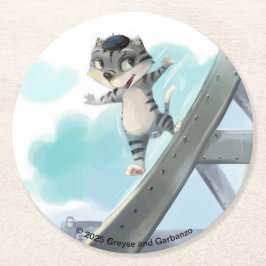 Opmerking Dame Ronde Papier Onderzetters (Set van 