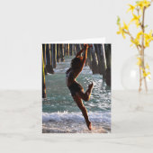 OPMERKING: Dancer in de oceaan Kaart (Gele Bloem)