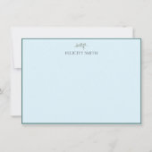 Opmerking: elegant vlak modern bedankkaart (Voorkant)