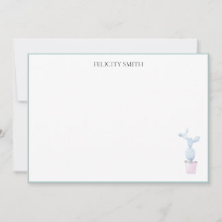 Opmerking: Flatante platte, moderne botanische act Bedankkaart