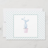 Opmerking: Flatante platte, moderne botanische act Bedankkaart (Achterkant)