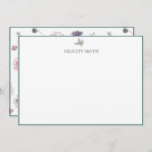 Opmerking: Foliumhoudende flat van legant Bedankkaart (Voorkant / Achterkant)