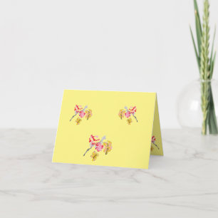 Opmerking: Japanse Floral Notitiekaartje