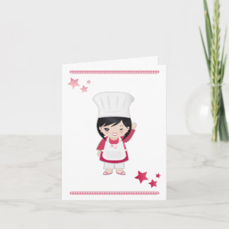 Opmerking Kaart Chef Vrouw