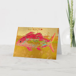 Opmerking kaart gouden vis