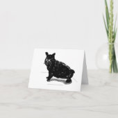 Opmerking Kaart: Manx Cat Notitiekaartje (Voorkant)