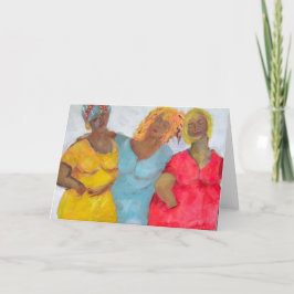 Opmerking kaart meisjes hebben plezier