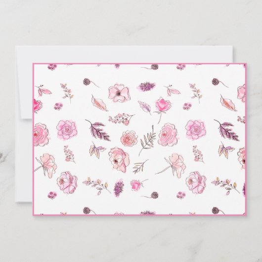 Opmerking Kaarten Elegant Flat Modern Botanical #4 (Achterkant)