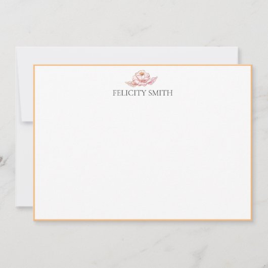 Opmerking Kaarten Flatant Matig Botanisch Sinaasap (Voorkant)