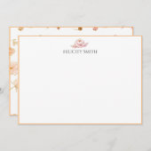 Opmerking Kaarten Flatant Matig Botanisch Sinaasap (Voorkant / Achterkant)