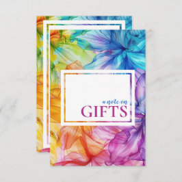 Opmerking op GIFTS kaart Eetherische Bloom