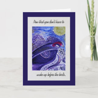 Opmerking over gefeliciteerde pensionering kaart