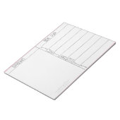 Opmerking over maaltijdplanning notitieblok (Schuin)