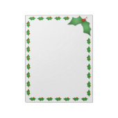 Opmerking: Pad-kerstHolly Notitieblok (Gedraaid)