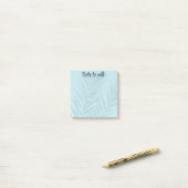 Opmerking: Self Light Blue Pacific Post-it Notes (Op bureau)