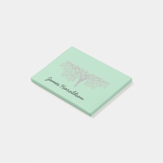 Opmerking - stamboom met naam post-it® notes (Schuin)