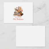 Opmerking van de docent notitiekaartje (Voorkant / Achterkant)