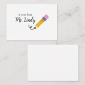 Opmerking van de docent notitiekaartje (Voorkant / Achterkant)