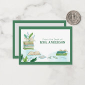 Opmerking van de docent notitiekaartje (Voorkant / Achterkant in situ)