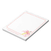 Opmerking van de docent | Potlood met strik Notitieblok (Gedraaid)