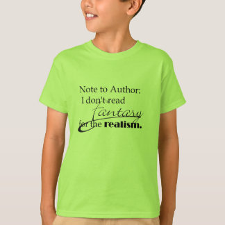 Opmerking voor auteur t-shirt