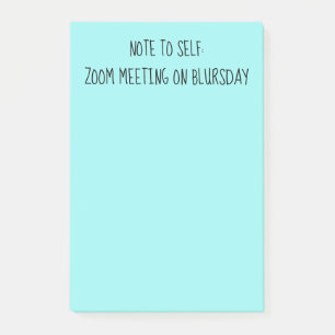 "Opmerking voor zichzelf" Funny Quarantine Post-it Post-it® Notes