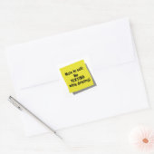 Opmerking voor zichzelf: geen sms-berichten tijden vierkante sticker (Envelop)