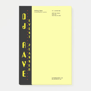Opmerkingen bij DJ Event Planner Post-it® Notes