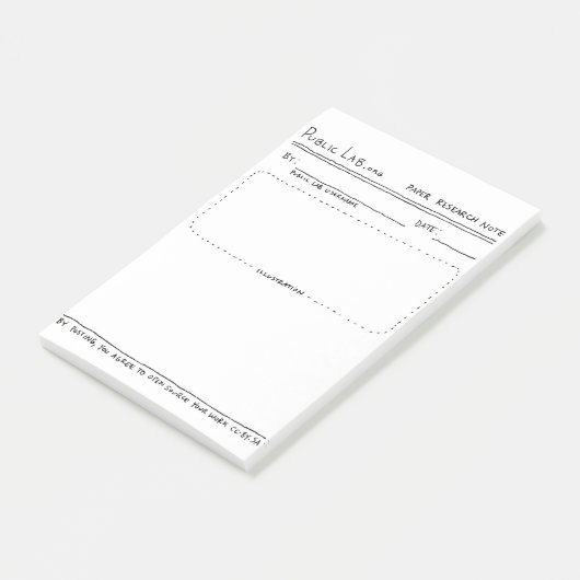 Opmerkingen bij publiek Lab Paper Post-it® Notes (Schuin)