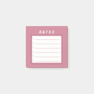 Opmerkingen bij roze crute post-it® notes