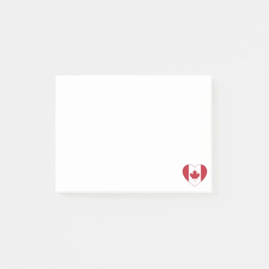 Opmerkingen Canada Flag Heart Post-it Post-it® Notes (Voorkant)