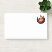 Opmerkingen - Illustratie van vlammen Post-it® Notes (Kantoor)