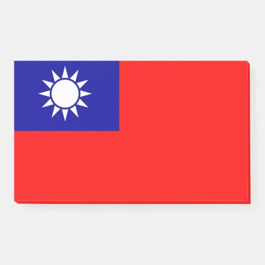 Opmerkingen met vlag van Taiwan Post-it® Notes (Voorkant)