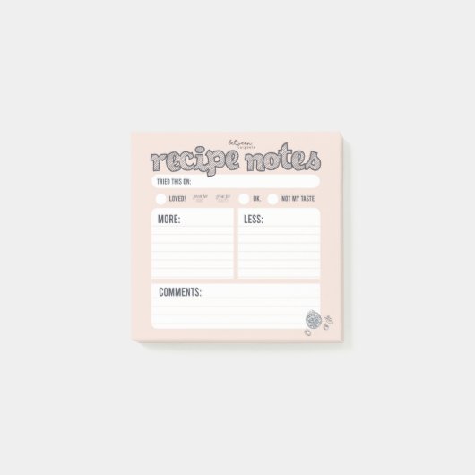 Opmerkingen ontvangen post-it® notes (Voorkant)