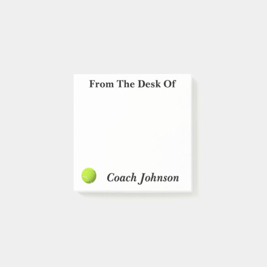 Opmerkingen over het tennisthema post-it® notes (Voorkant)
