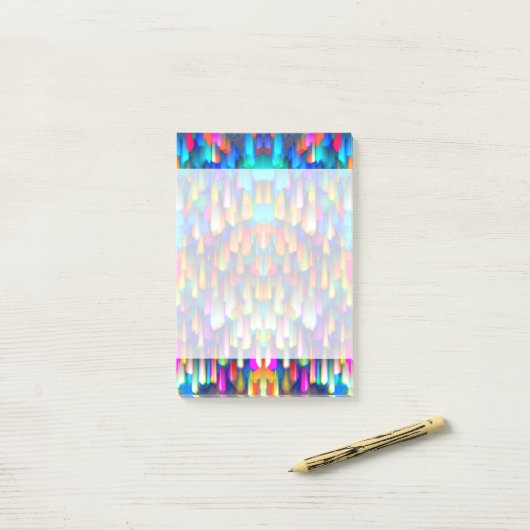 Opmerkingen over kleurrijke digitale kunst post-it® notes (Op bureau)