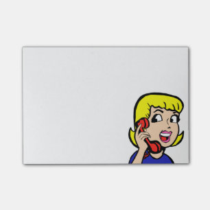 Opmerkingen over telefoonabonnement op Girl Comic  Post-it® Notes