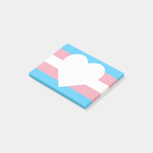 Opmerkingen over Transgender Pride Post-it Post-it® Notes (Schuin)