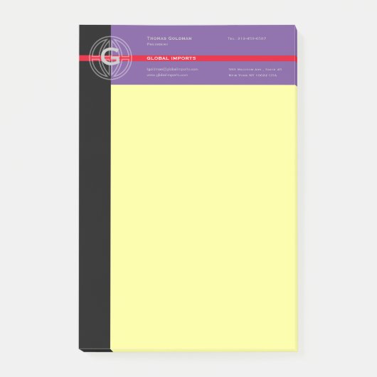 Opmerkingen over wereldwijde invoer post-it® notes (Voorkant)