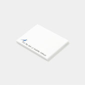 Opmerkingen voor Bright Blue Jay aanpassen Post-it® Notes (Schuin)