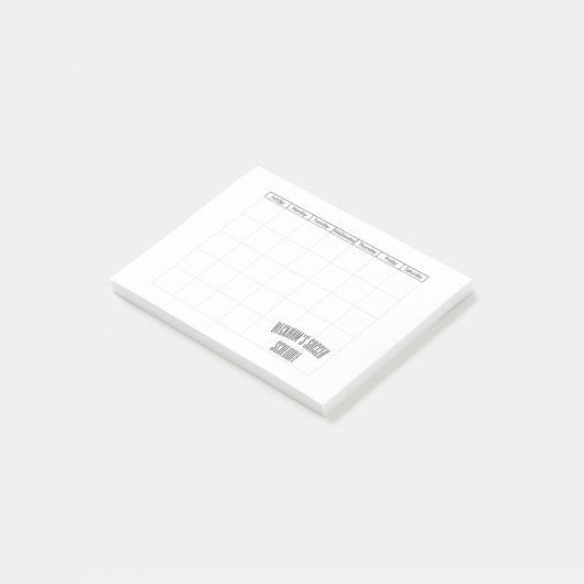 Opmerkingen voor de agenda na de introductie post-it® notes (Schuin)