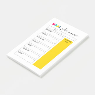 Opmerkingen voor het journaal voor maaltijden post-it® notes