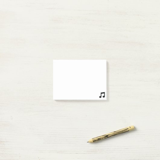 Opmerkingen voor Music Note Post-it (Op bureau)