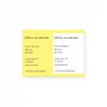 Opmerkingen voor uw flyer